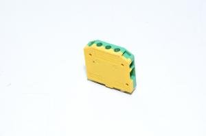 Weidmüller AKE4 0380260000 4mm² 500V yellow green grounding SAK-series single-level feed-through terminal block with screw connection